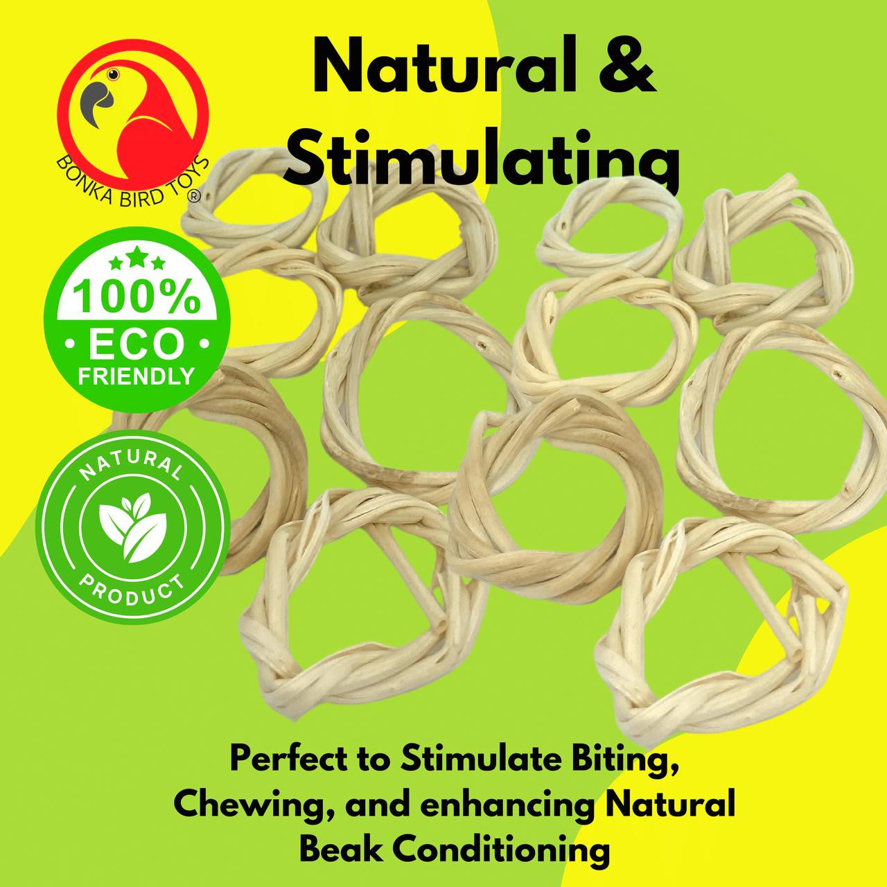 2070 Pk12 Vine 1 1/4-Inch Rings - Bonka Bird Toys