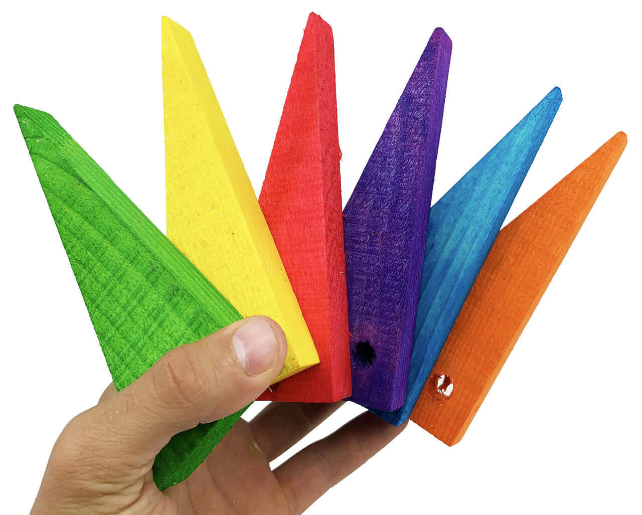 2072 Pk6 Large Triangles Foot Talon Craft Part Bird Toys - Bonka Bird Toys