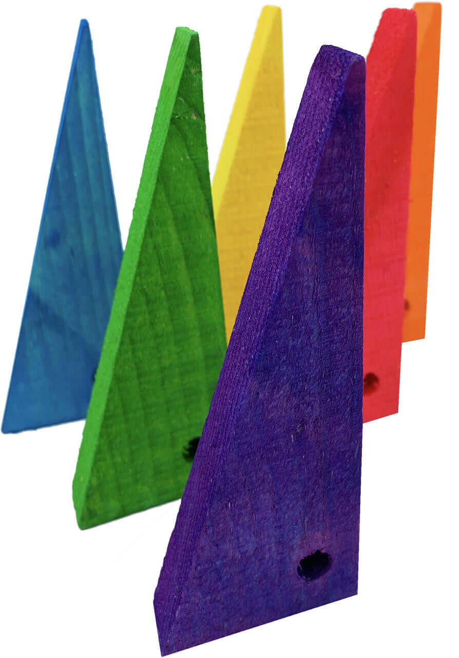 2072 Pk6 Large Triangles Foot Talon Craft Part Bird Toys - Bonka Bird Toys