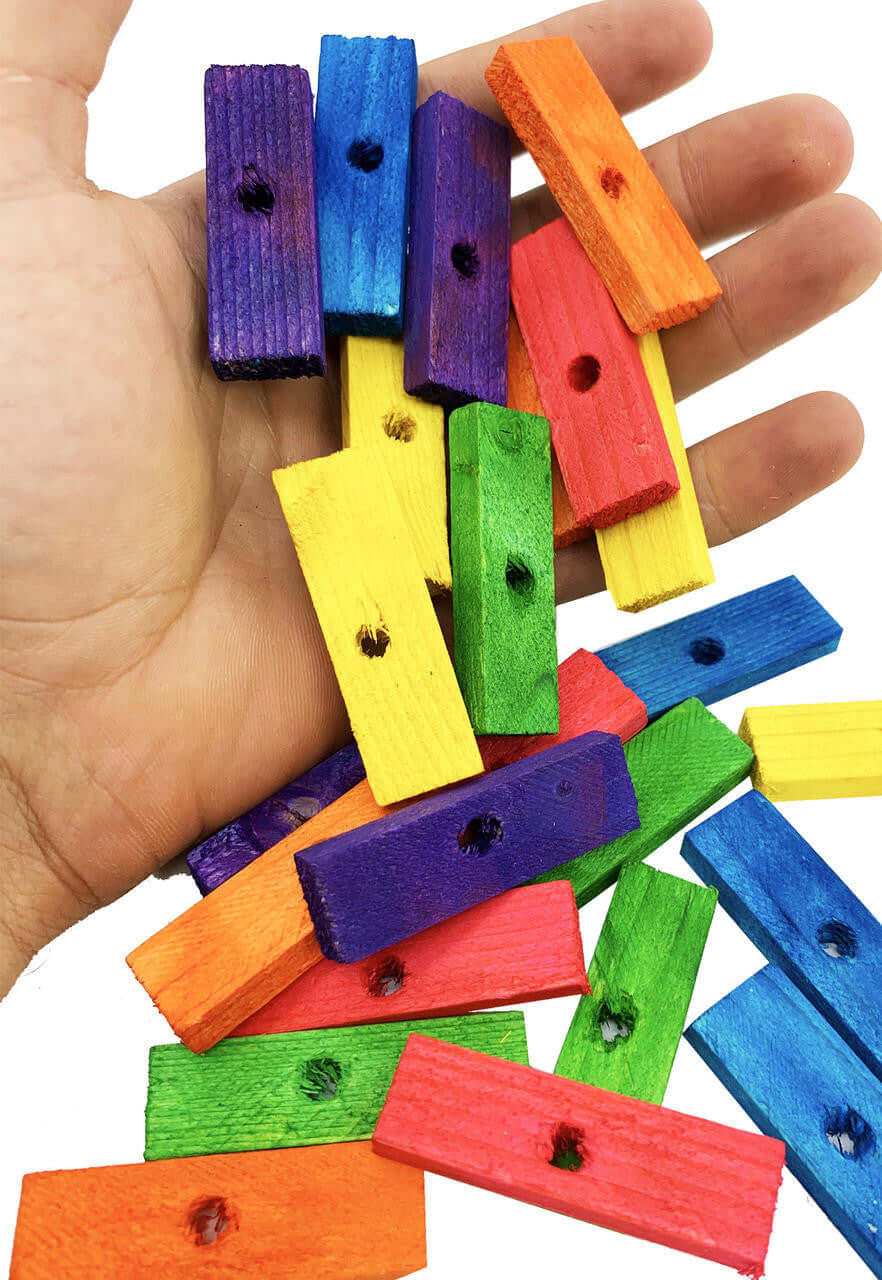 2083 Pk24 Pine Block Slats - Bonka Bird Toys