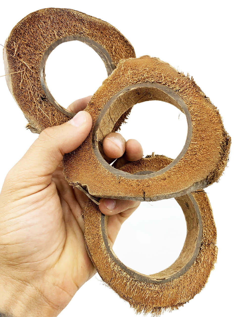 2087 Pk3 Large Coconut Slices - Bonka Bird Toys