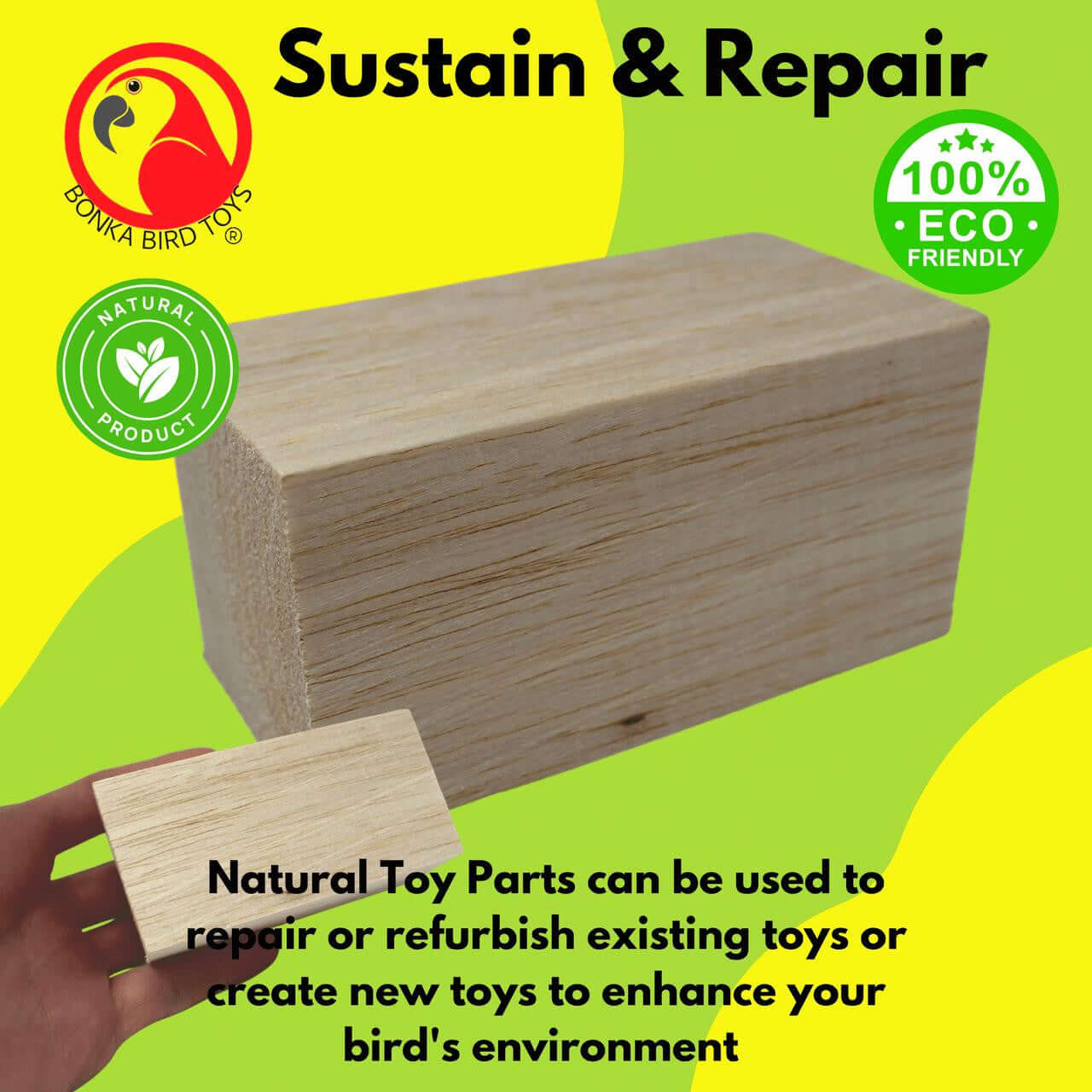 2088 Balsa Brick - Bonka Bird Toys