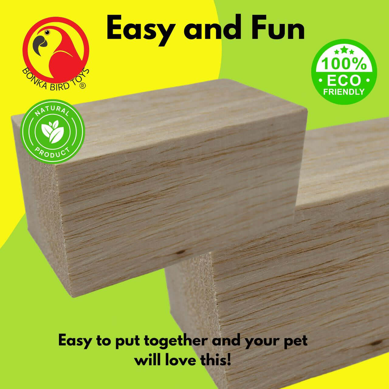 2088 Balsa Brick - Bonka Bird Toys