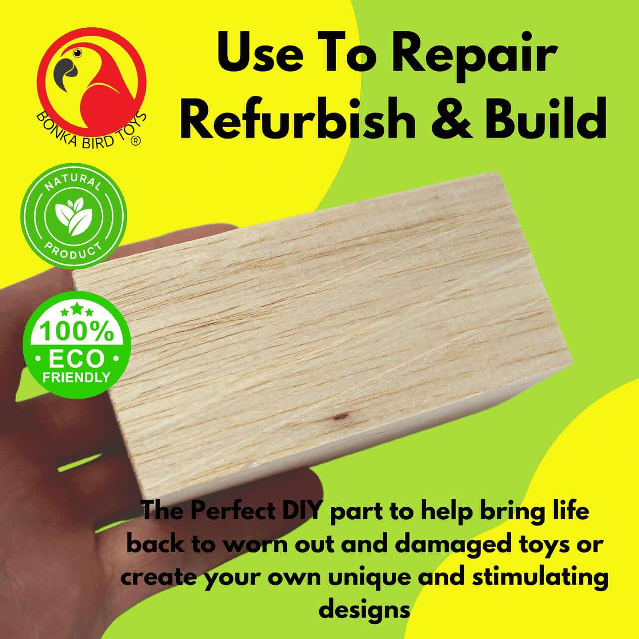 2088 Balsa Brick - Bonka Bird Toys