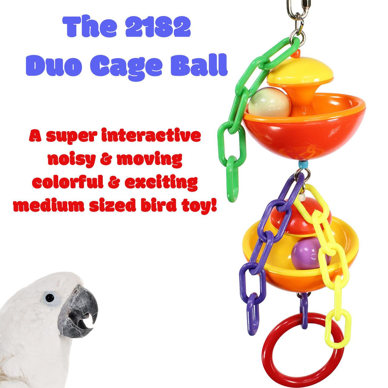 2182 Duo Cage Ball - Bonka Bird Toys