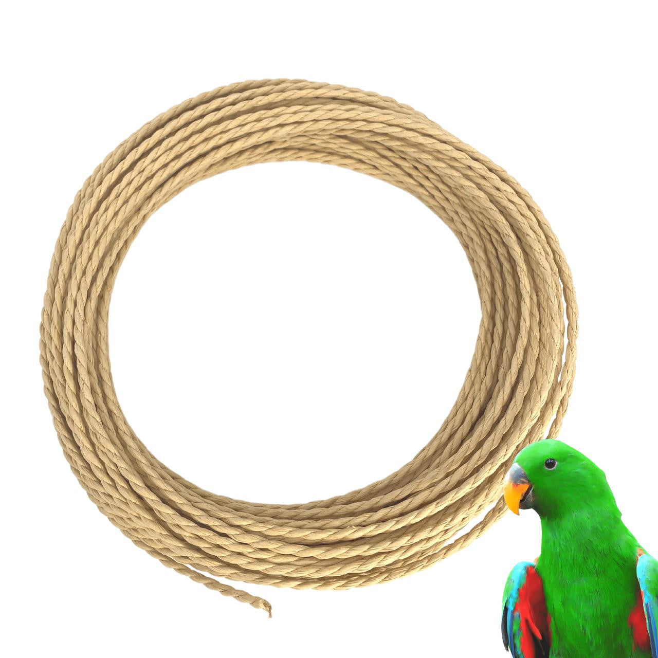 2265 100ft Natural Paper Cord Twist - Bonka Bird Toys