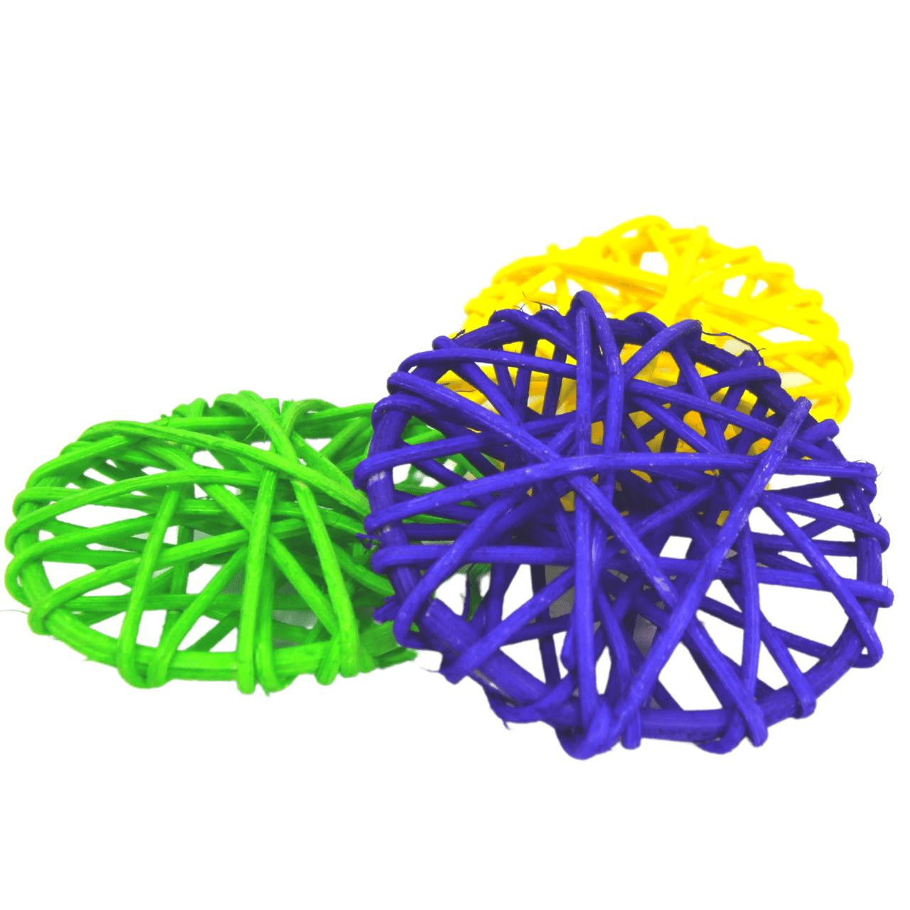 2274 Pk3 Colored Vine Rounds - Bonka Bird Toys