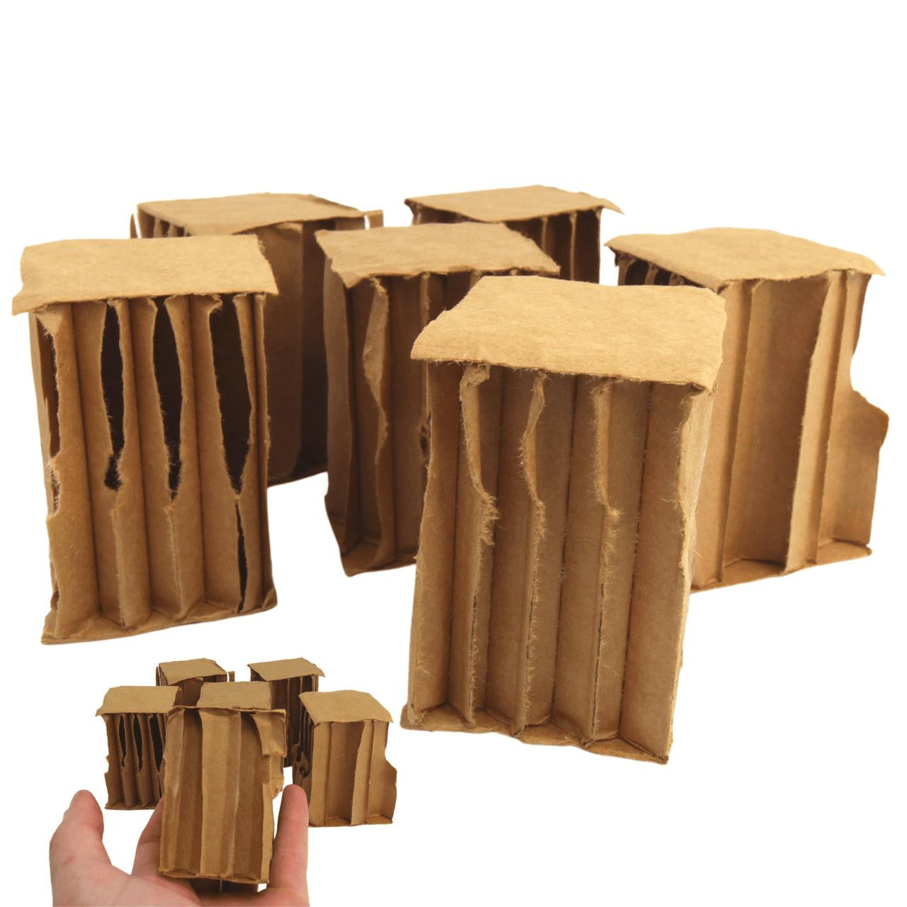2294 Pk6 Oblong 3 Inch cardboard cube - Bonka Bird Toys