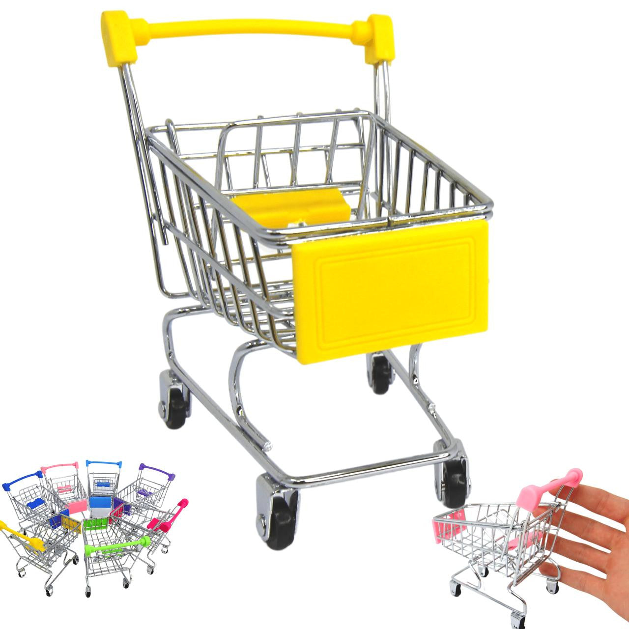 2297 Mini Shopping Cart Supermarket Handcart basket - Bonka Bird Toys