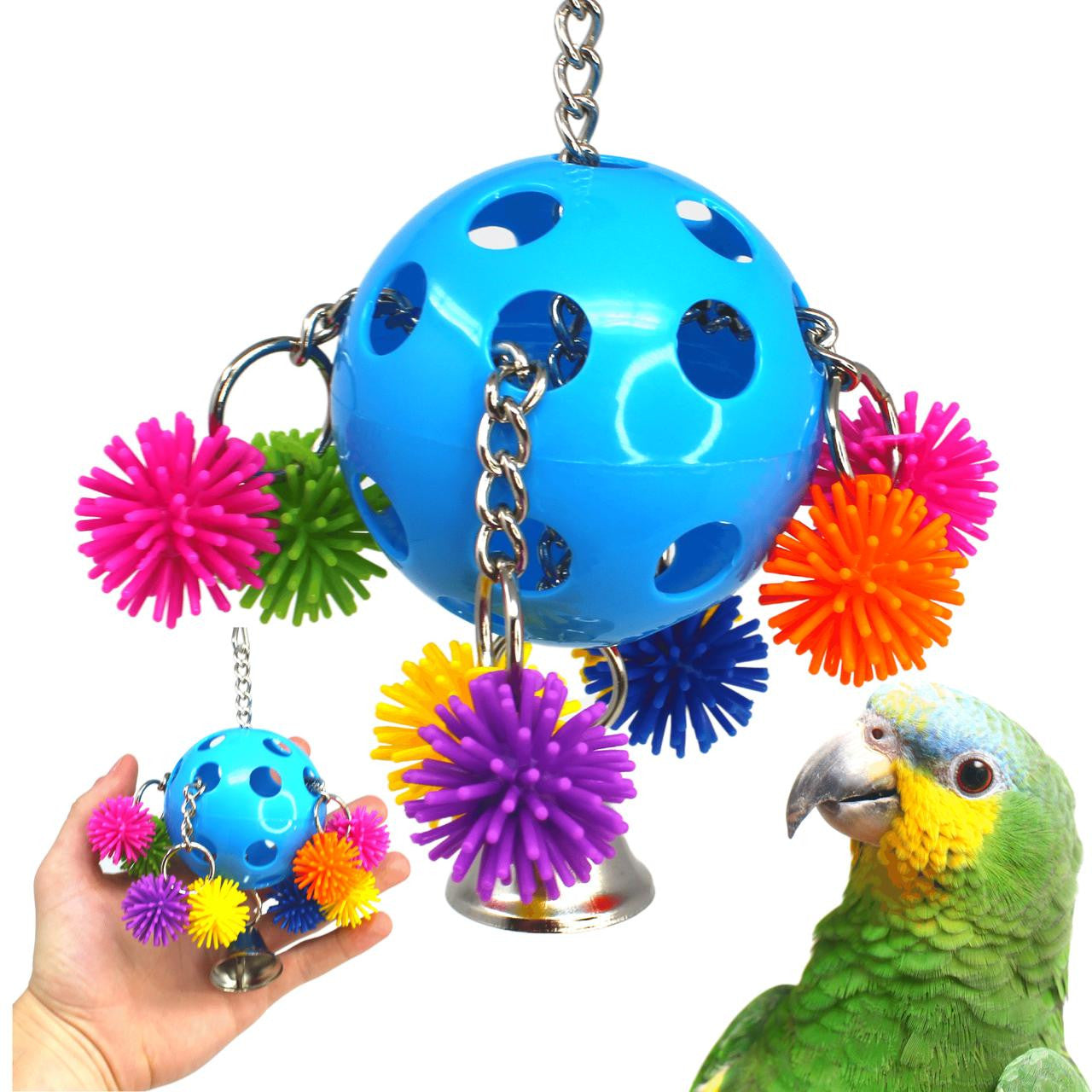 2304 Spikey Rainbow Pull - Bonka Bird Toys