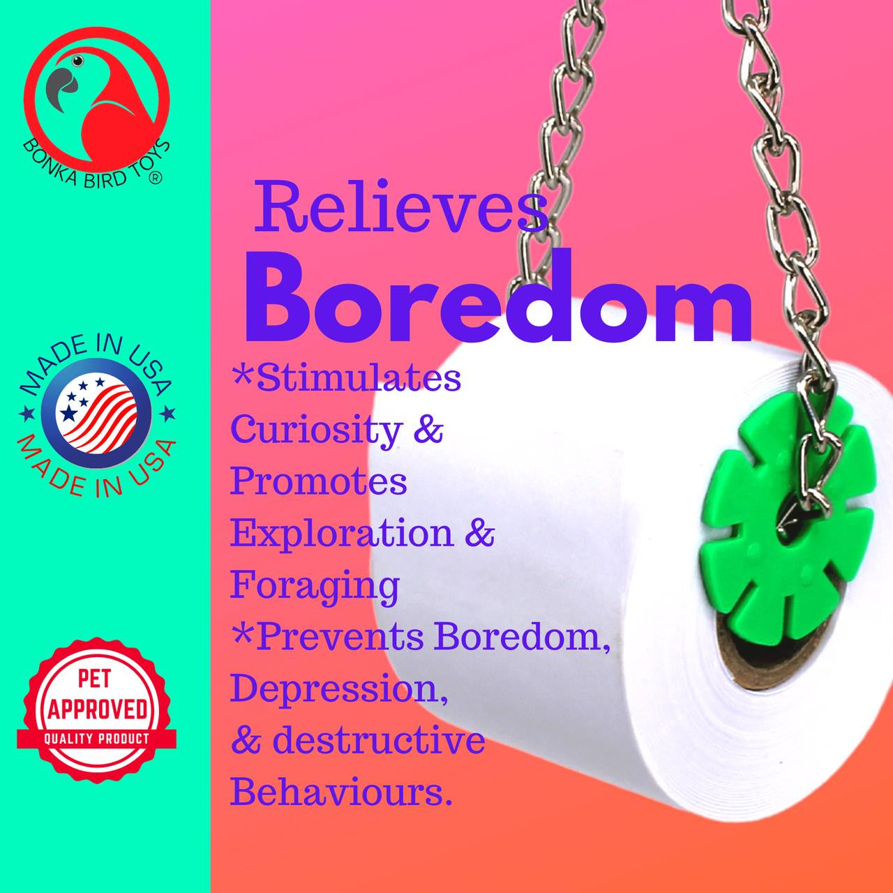 2310 Mini Shred Roller - Bonka Bird Toys