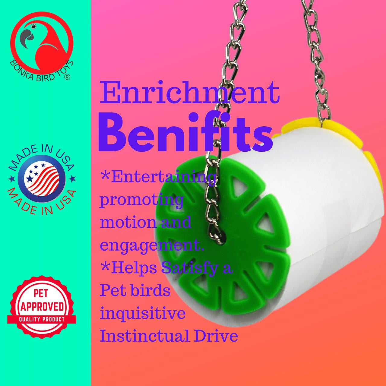 2311 Large Shred Roller - Bonka Bird Toys