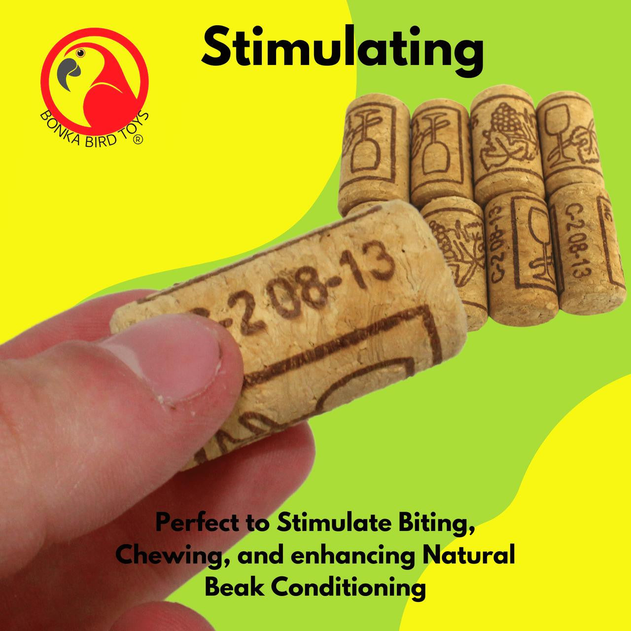 2324 pk 8 Cork Bottle - Bonka Bird Toys