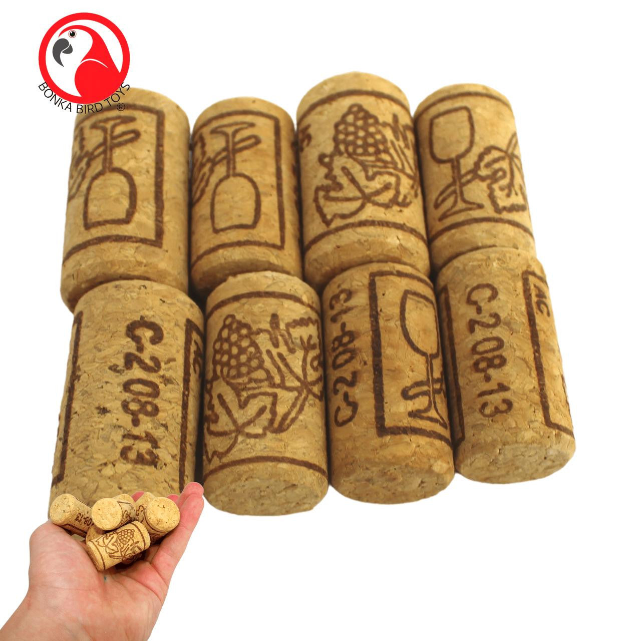 2324 pk 8 Cork Bottle - Bonka Bird Toys