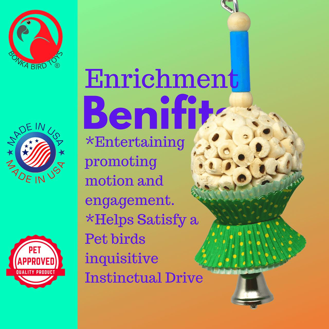 2364 Mini Cake - Bonka Bird Toys