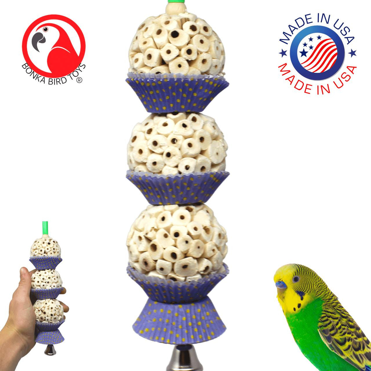 2366 Three Mini Cakes - Bonka Bird Toys