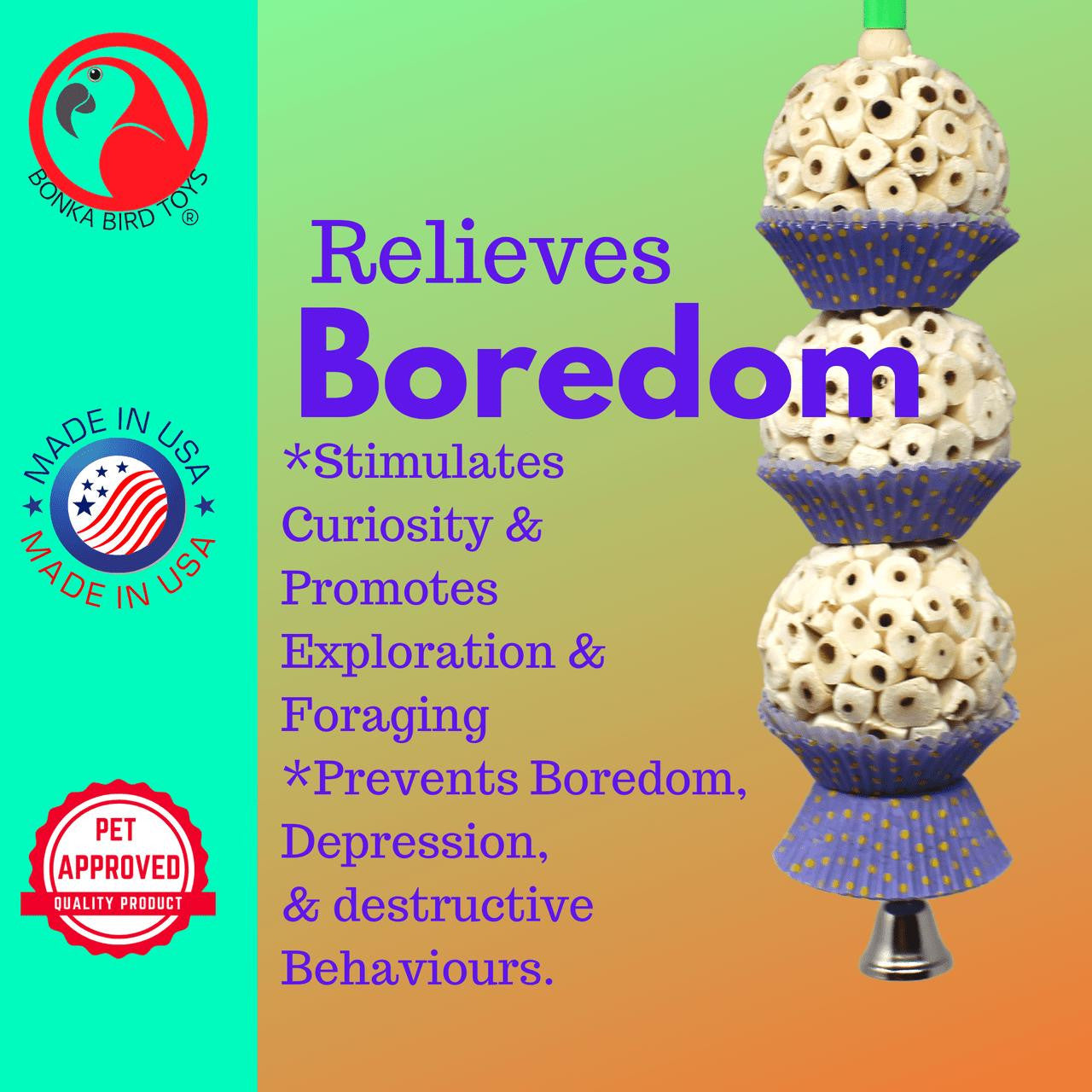 2366 Three Mini Cakes - Bonka Bird Toys