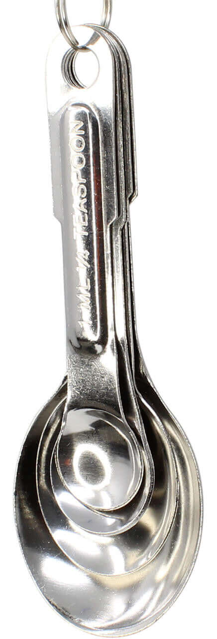 3106 Stainless Steel Measuring Spoons 4 Set - Bonka Bird Toys