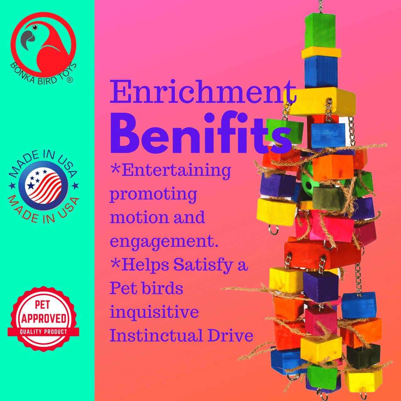 3138 Duo Cubic - Bonka Bird Toys