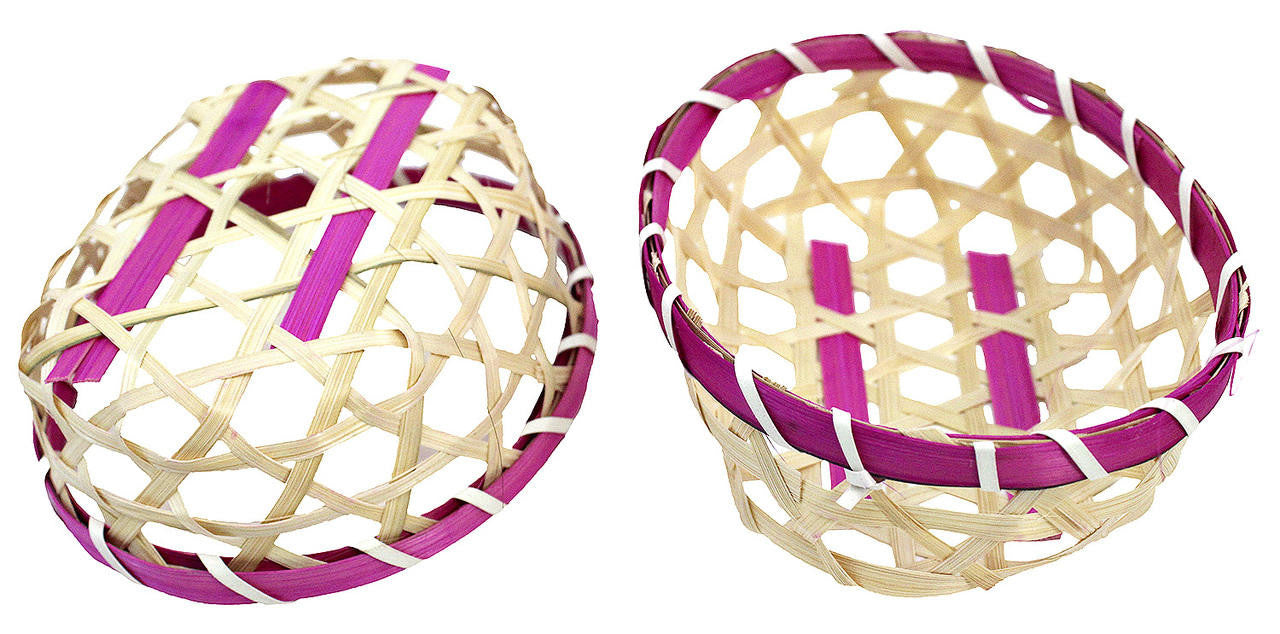 3147 pk2 Bamboo Basket - Bonka Bird Toys