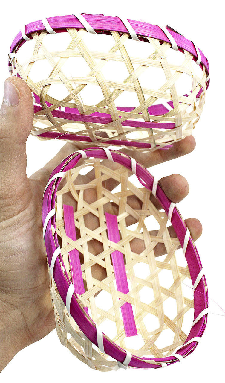 3147 pk2 Bamboo Basket - Bonka Bird Toys