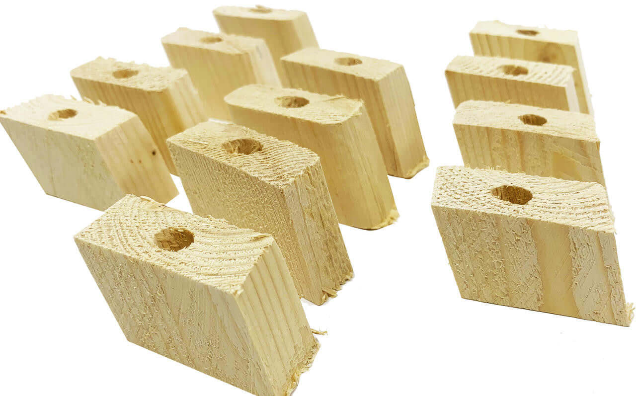 3166 pk12 Natural Zig Zags - Bonka Bird Toys