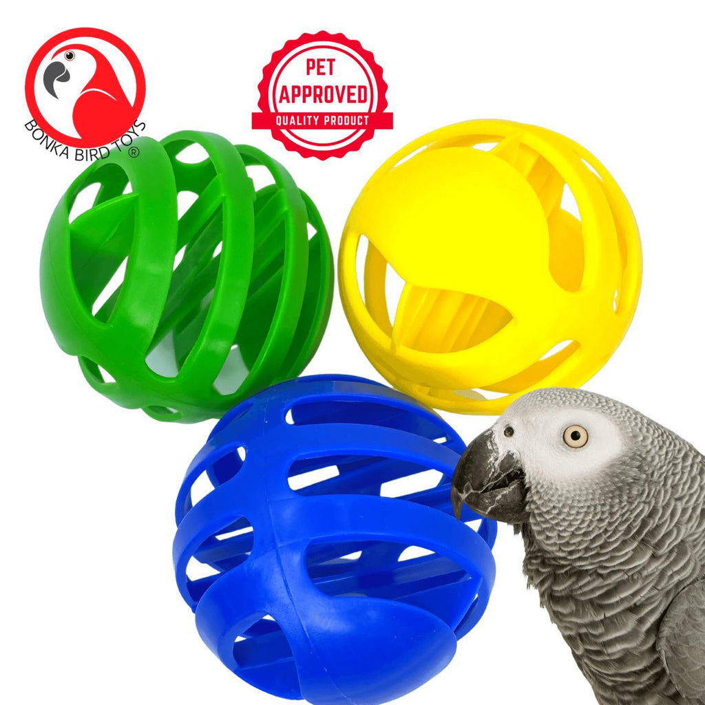 3179 Pk3 Foraging Balls 3-Inch - Bonka Bird Toys