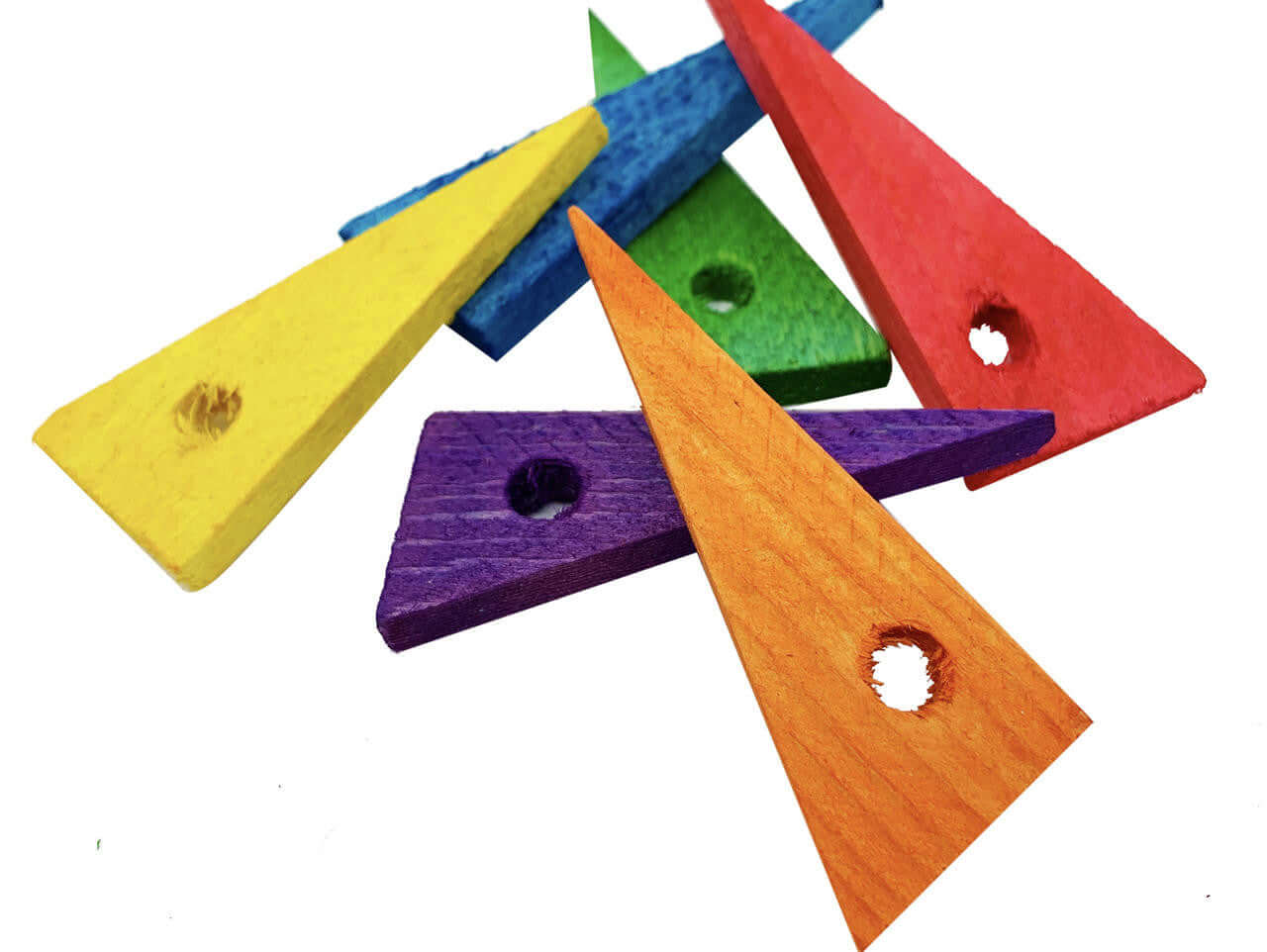 3181 Pk6 3-inch Small Triangles - Bonka Bird Toys