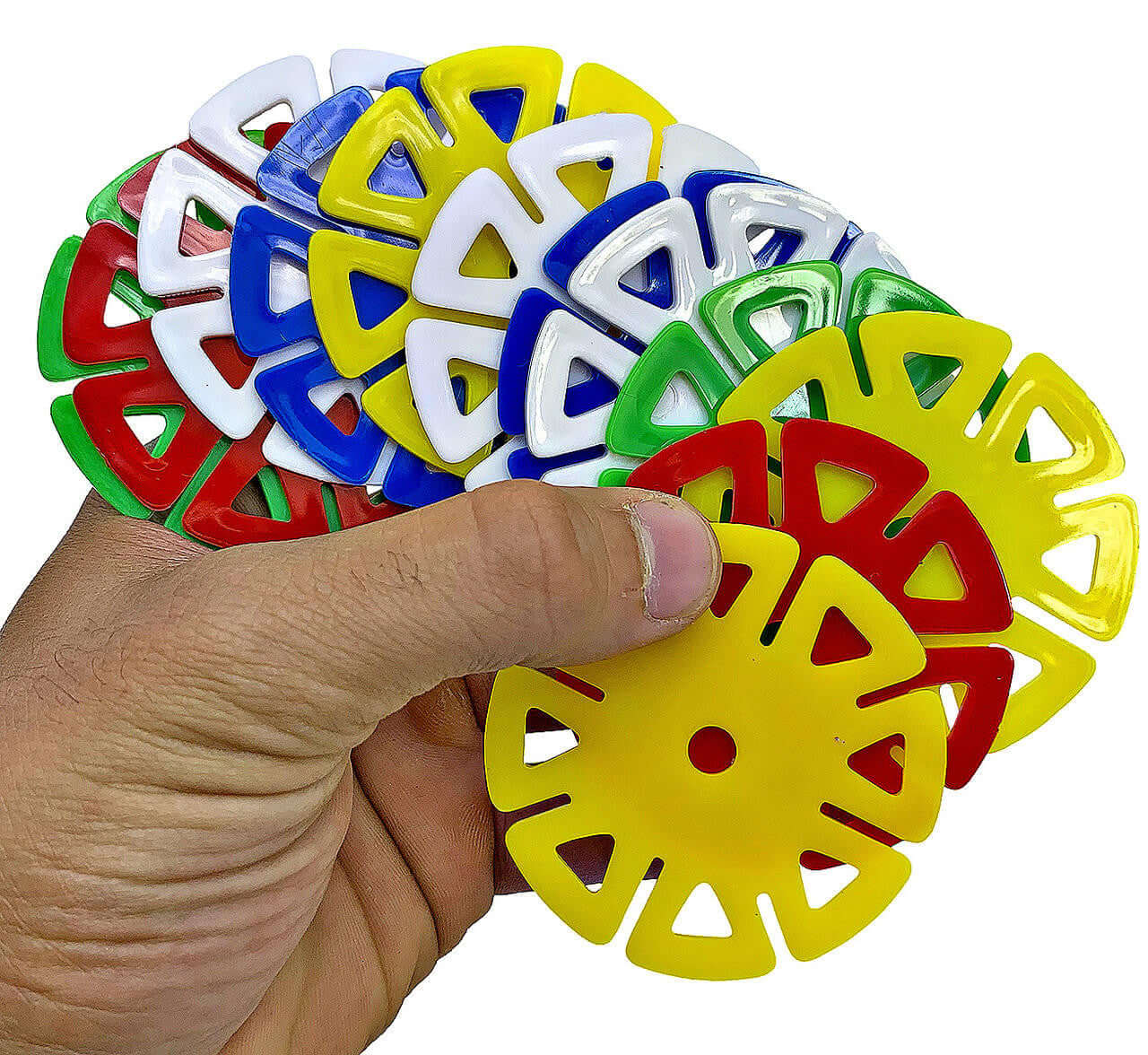 3274 PK12 Round Snowflakes 2.5" - Bonka Bird Toys