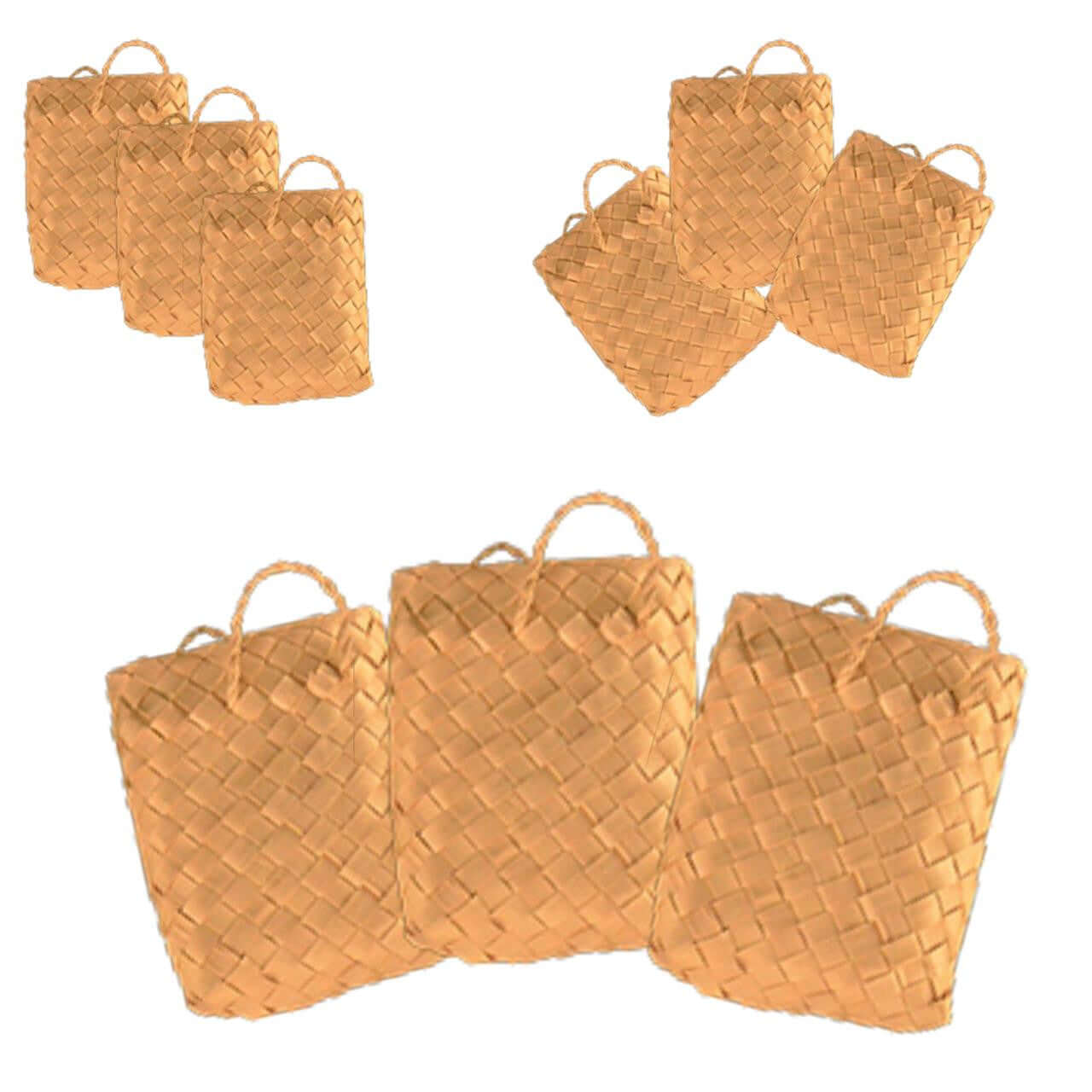 3298 Pk3 Palm Leaf Bag - Bonka Bird Toys