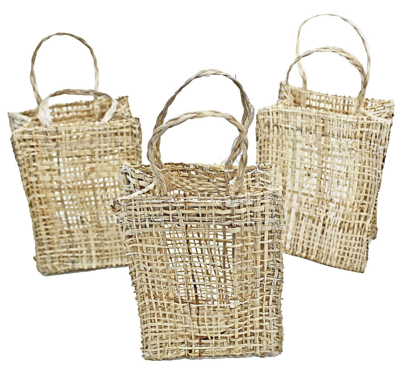 3299 3Pk Small Jute Bag - Bonka Bird Toys