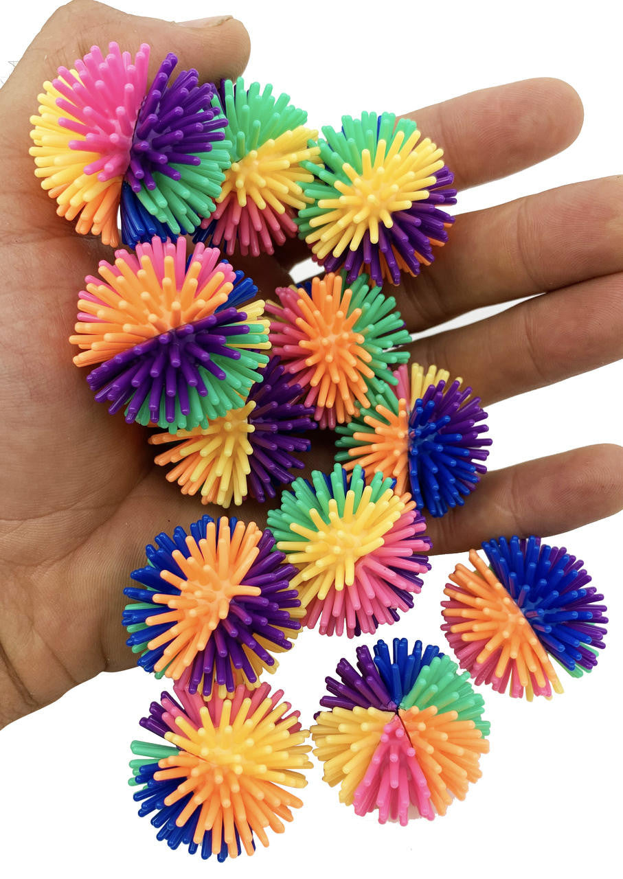 Small Rainbow Spike Balls - Bonka Bird Toys