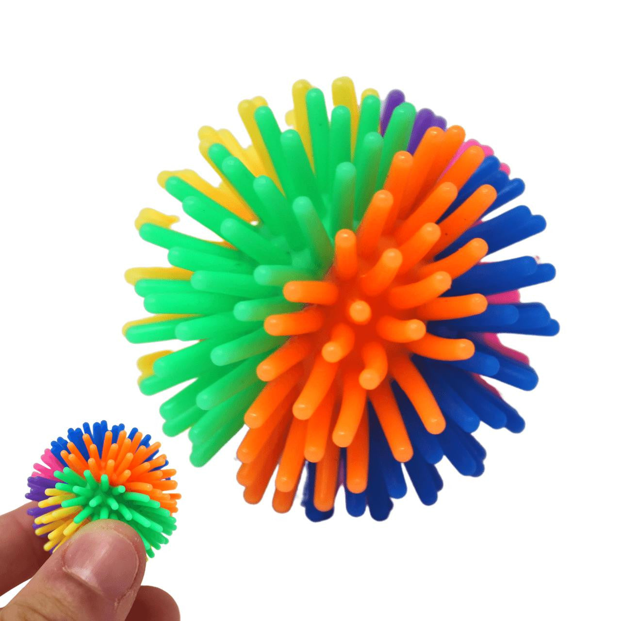 Small Rainbow Spike Balls - Bonka Bird Toys