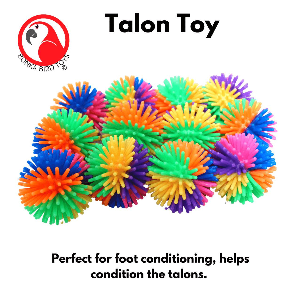 Small Rainbow Spike Balls - Bonka Bird Toys