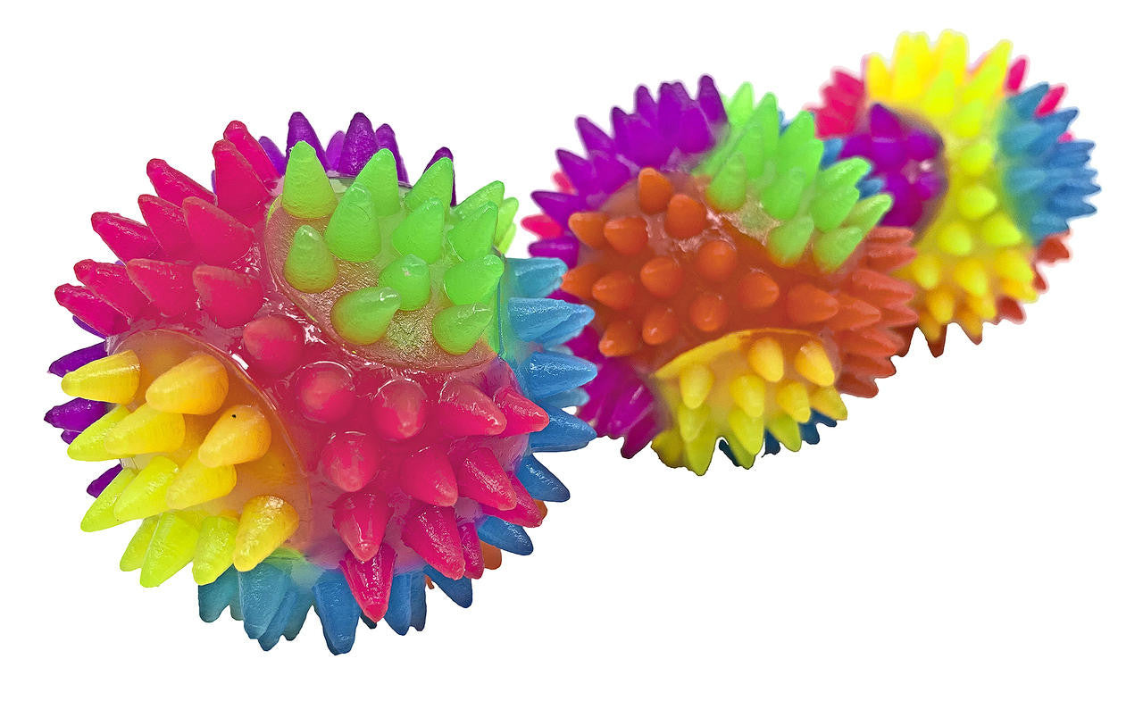 3317 PK3 Large Rainbow Spike Ball - Bonka Bird Toys