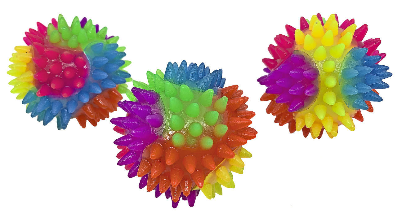 3317 PK3 Large Rainbow Spike Ball - Bonka Bird Toys