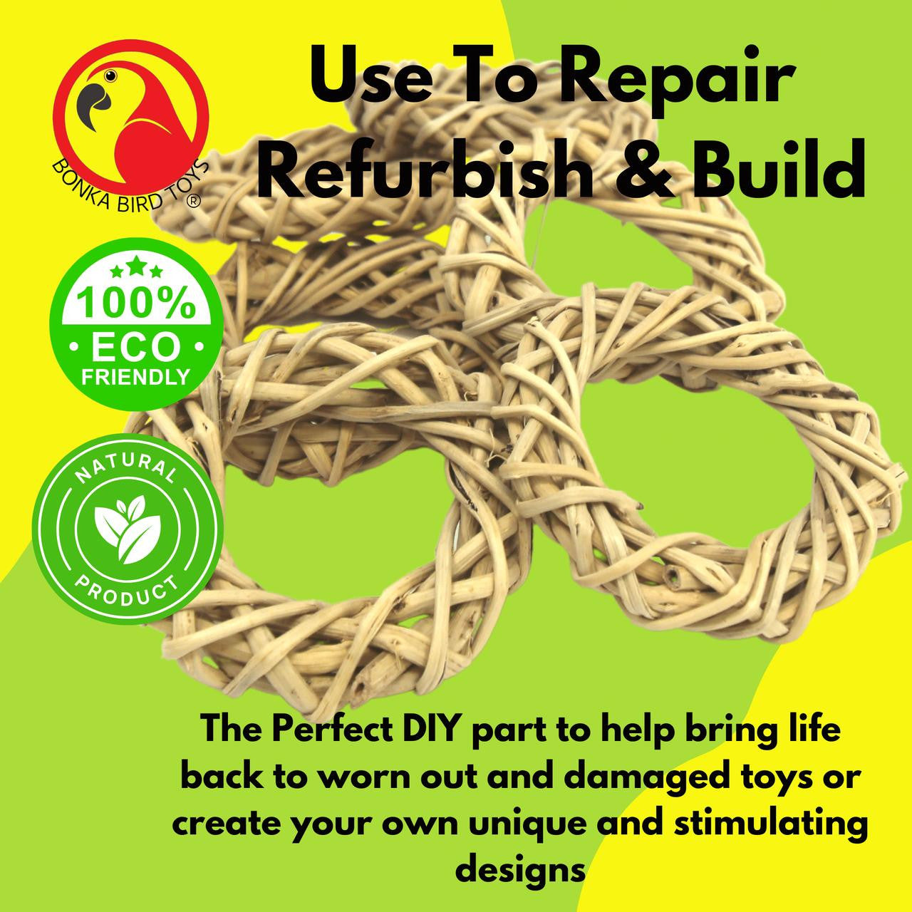 3331 Pk6 Medium Vine Wreath - Bonka Bird Toys