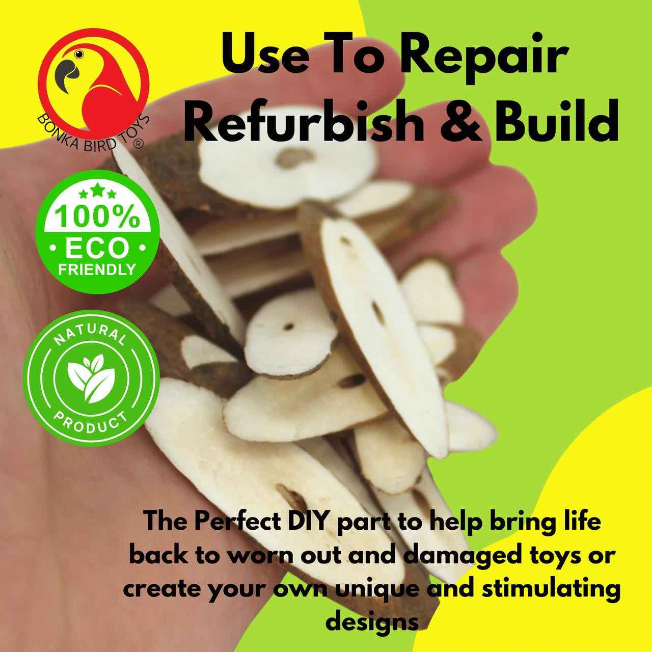 3405 Natural Sola Slices Extra Thin Pk12 - Bonka Bird Toys