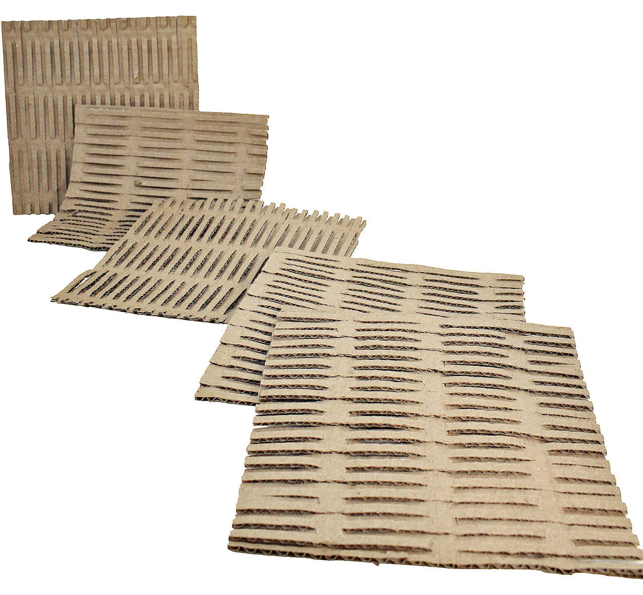3455 Pk5 8X8 Inch Cardboard Shred Mat - Bonka Bird Toys