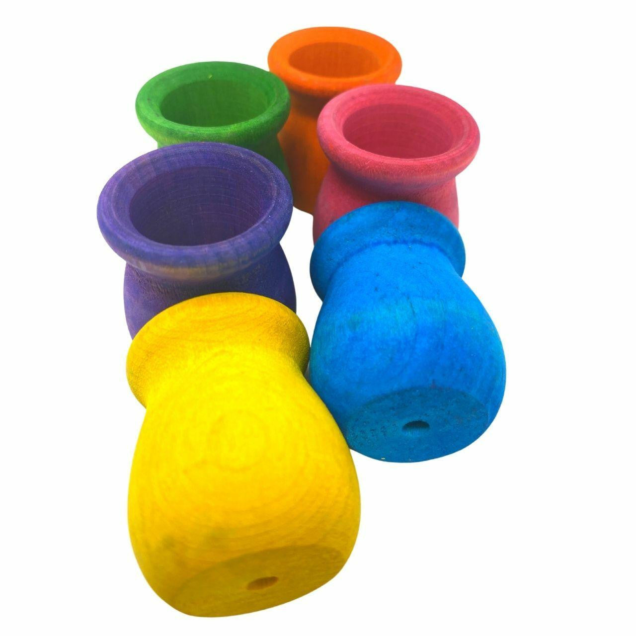 3560 Pk6 Colored Candle Cups - Bonka Bird Toys