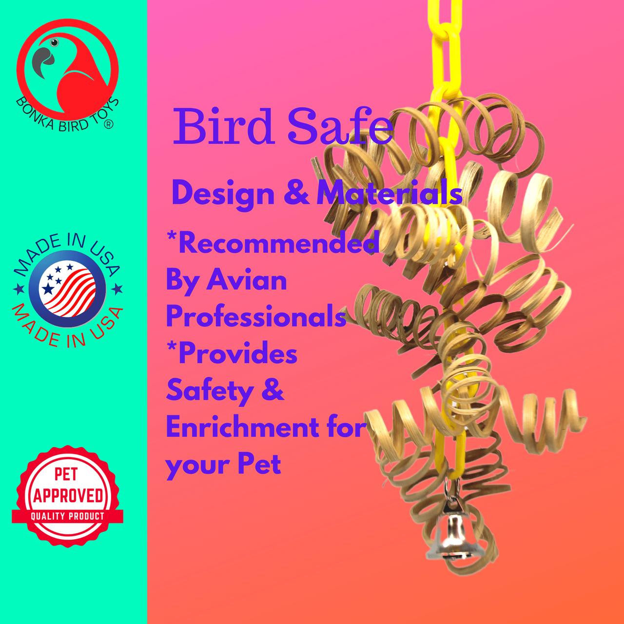 3633 Large Bamboo Spring - Bonka Bird Toys