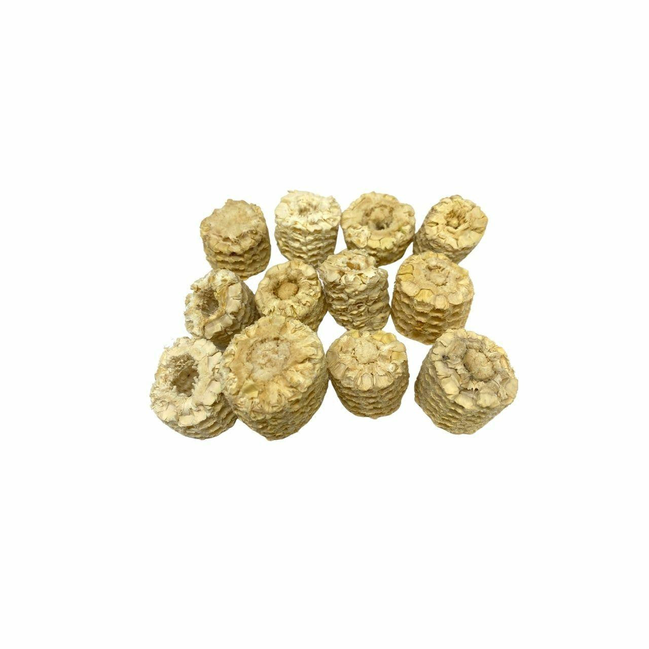 3742 Pk12 Natural Corn Cob Slices - Bonka Bird Toys
