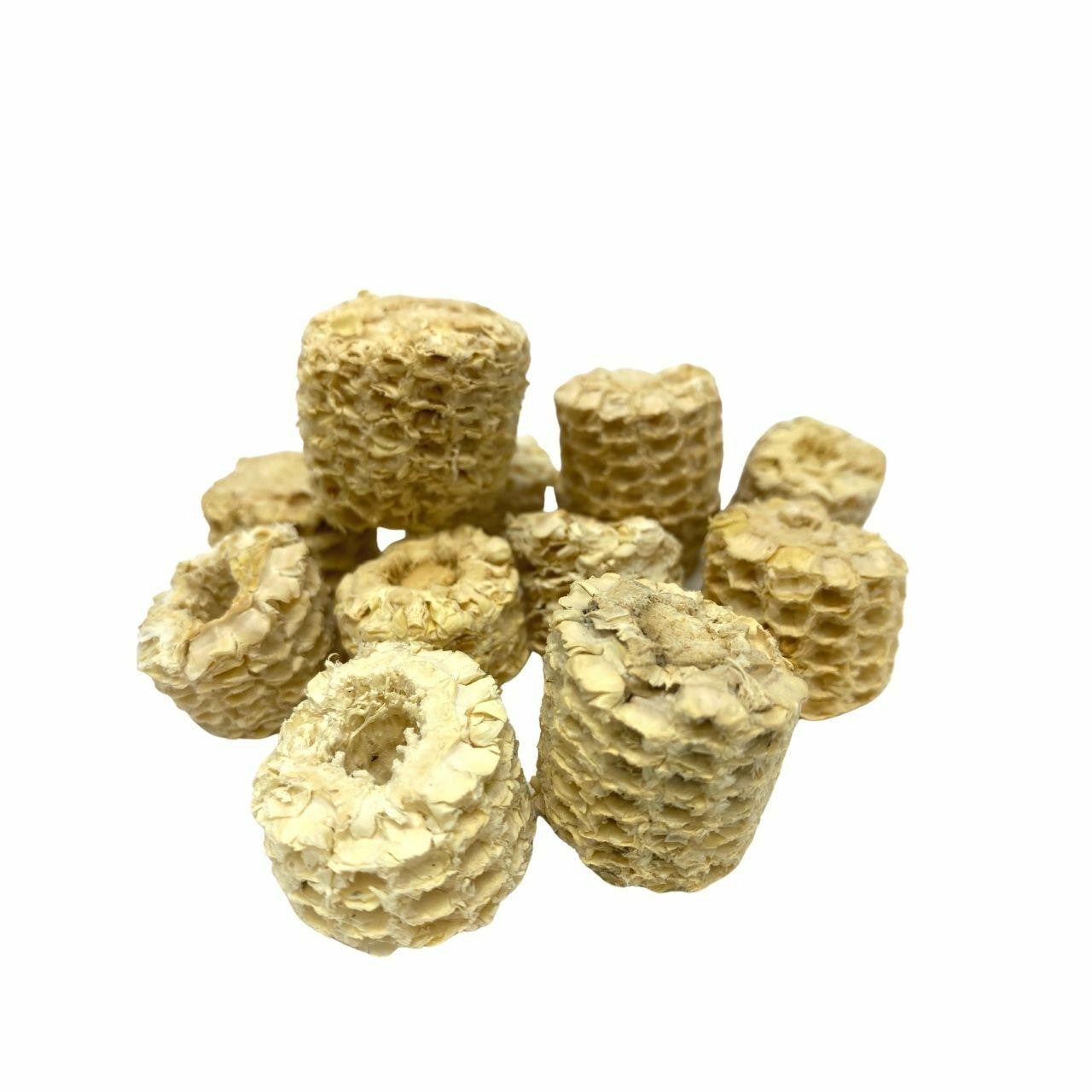 3742 Pk12 Natural Corn Cob Slices - Bonka Bird Toys