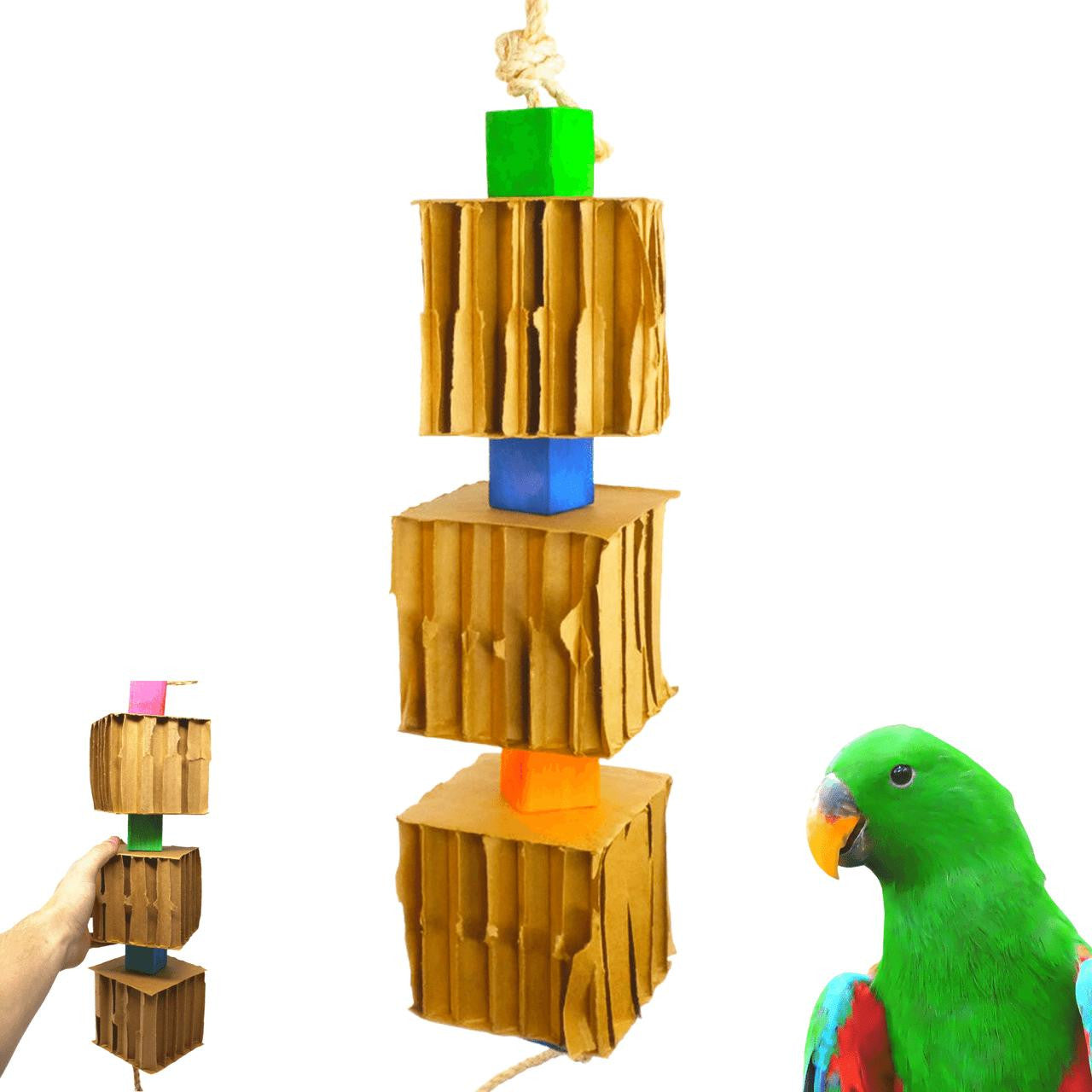 3749 Big Trio Blocks N Cube - Bonka Bird Toys