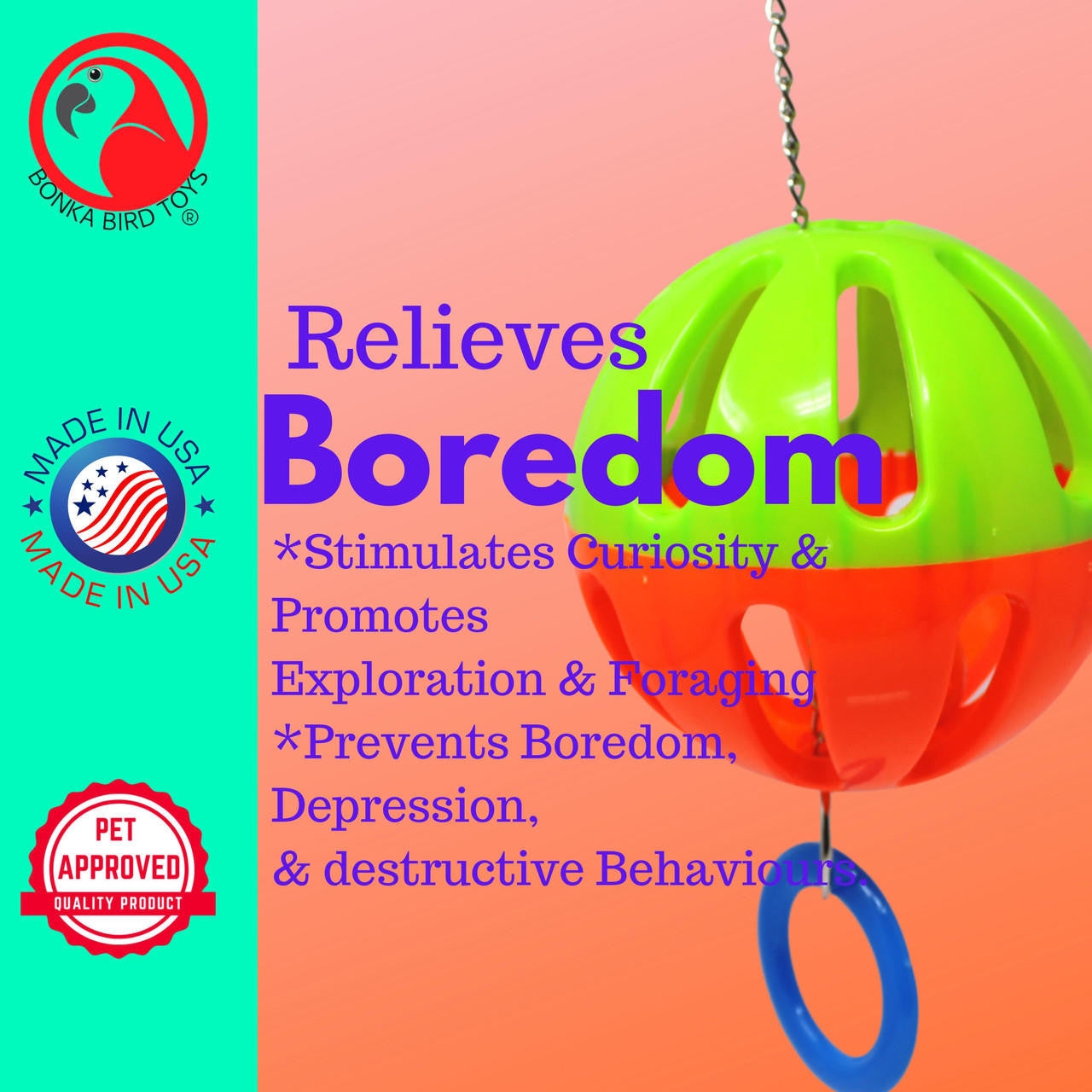 3834 Single Tuff Ball - Bonka Bird Toys