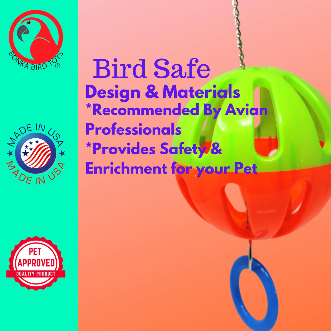 3834 Single Tuff Ball - Bonka Bird Toys