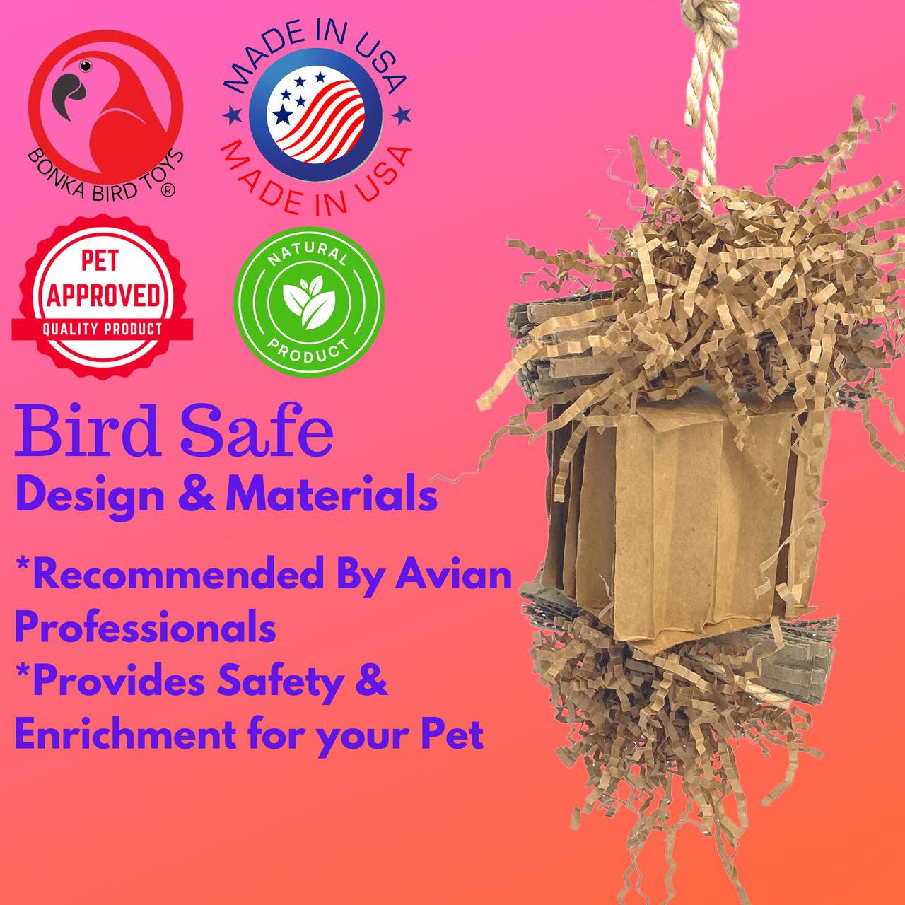 3857 Medium Shreddy Eddy - Bonka Bird Toys