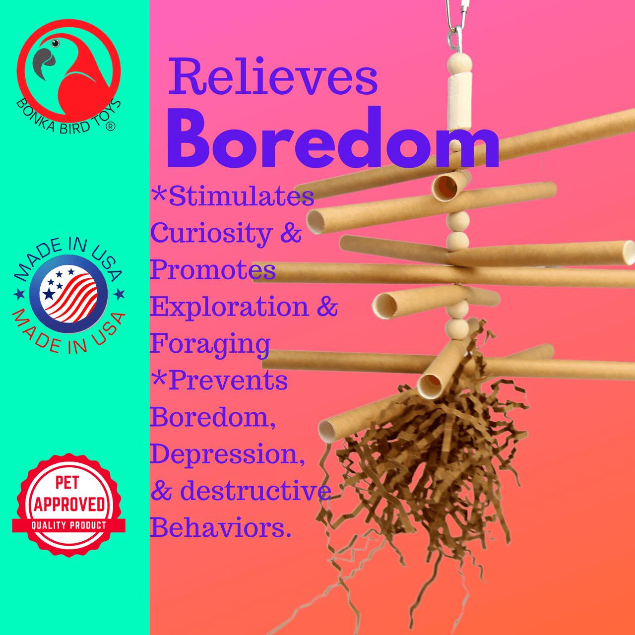 3872 Tube Burst - Bonka Bird Toys