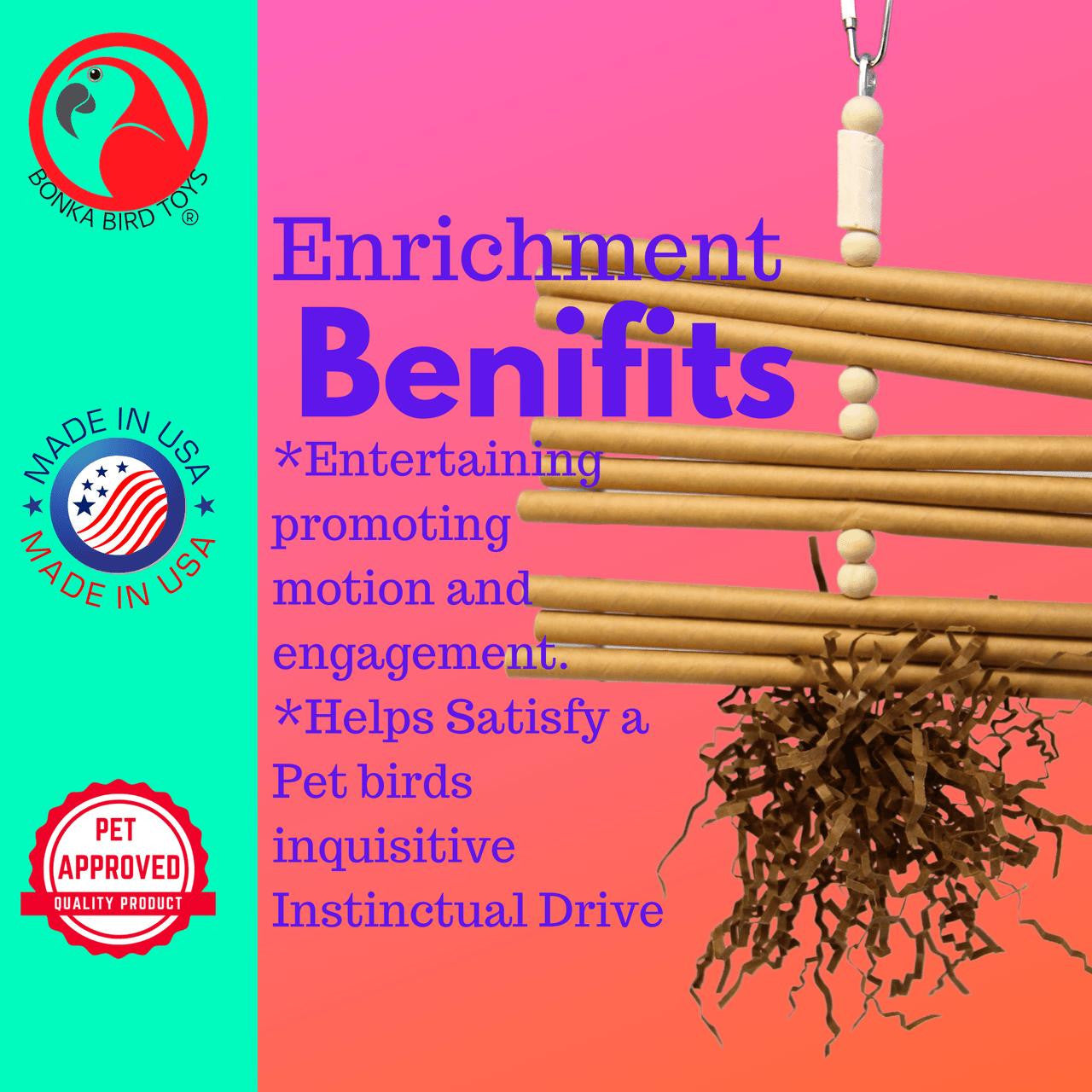 3872 Tube Burst - Bonka Bird Toys