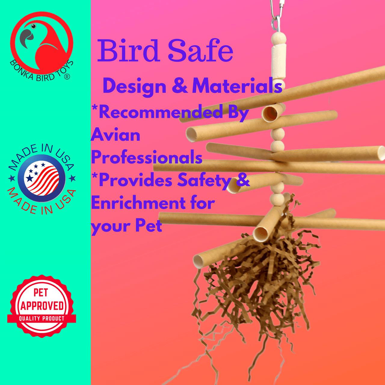 3872 Tube Burst - Bonka Bird Toys